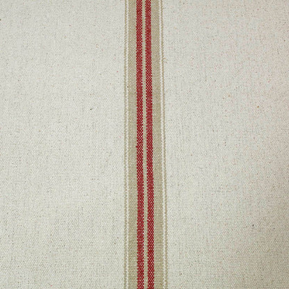 Heavy Weight Cotton - Ticking Stripe - Red