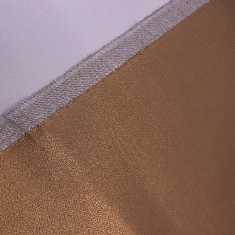 100% Polyurethane Faux Leather Fabric - Bronze