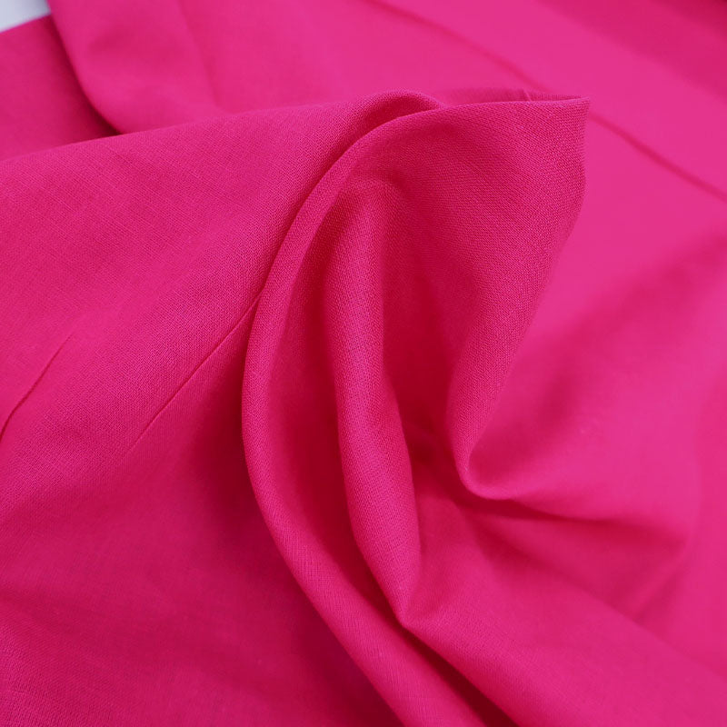 100% Cotton Dark Pink Voile Fabric