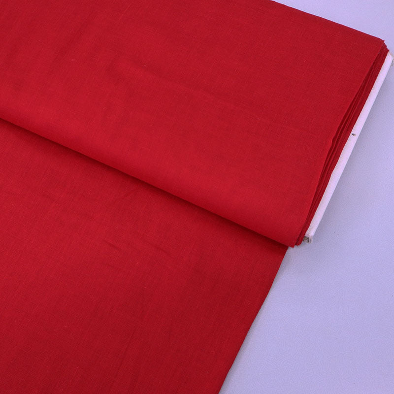 100% Cotton Red Indian Cotton Voile Fabric