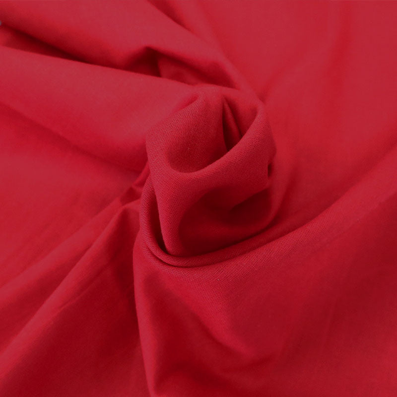 100% Cotton Red Indian Cotton Voile Fabric