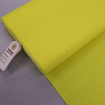 Indian Cotton Voile Fabric - Sharp Yellow