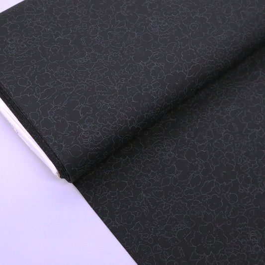 Liberty Fabrics Black Tana Lawn™ Fabric - Betsy Silhouette