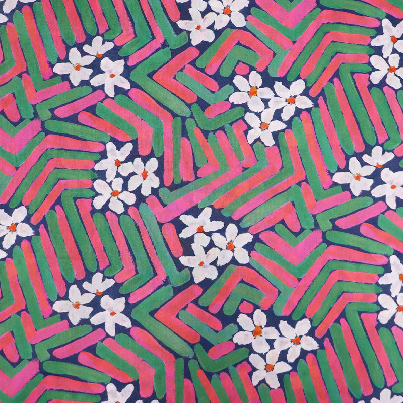 Liberty Fabrics Tana Lawn™ - Flower Portrait - Pink and Green