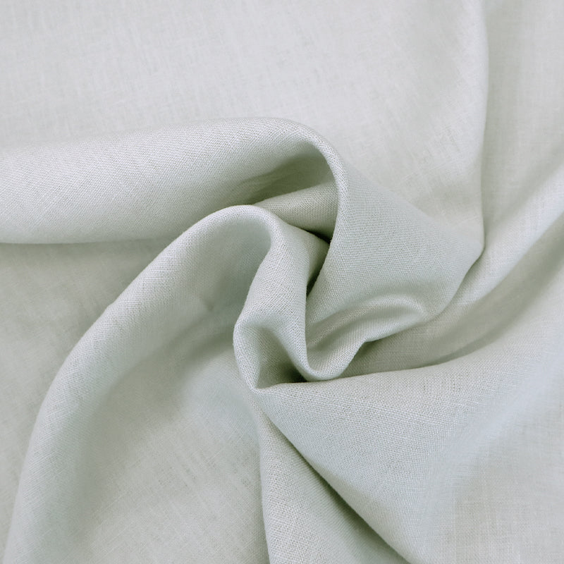 Pale Grey Mercerised 100% Linen Fabric