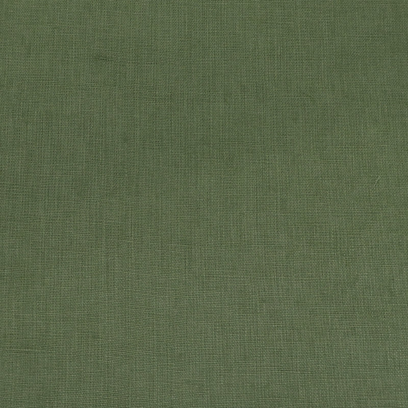 Olive Green Mercerised 100% Linen Fabric