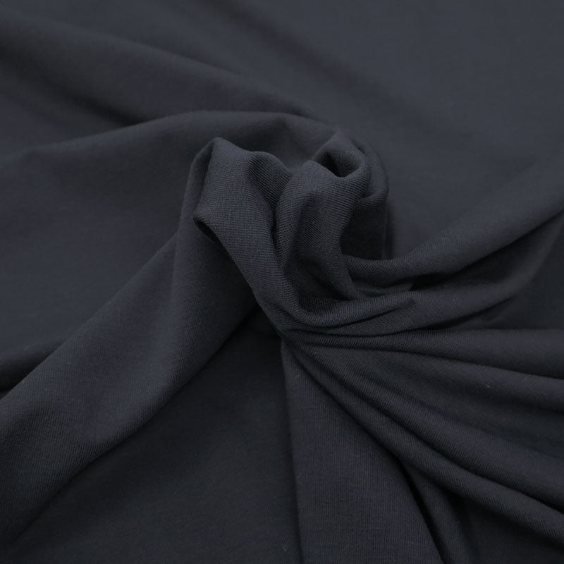 Organic Cotton with Elastane Jersey - Black