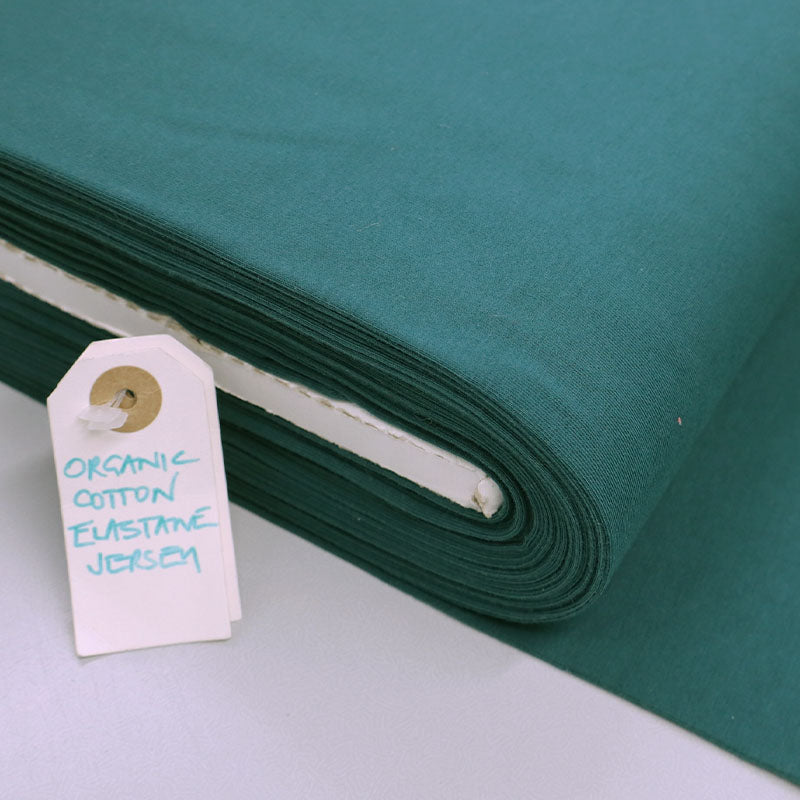 Organic Cotton Elastane Jersey - Green