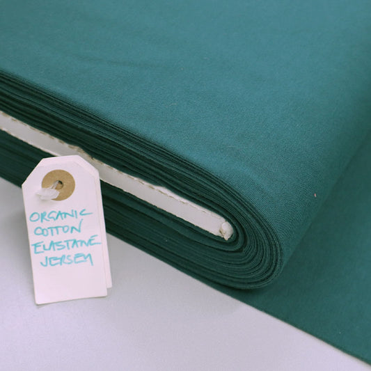 95% Cotton 5% Elastane Green Organic Jersey Fabric