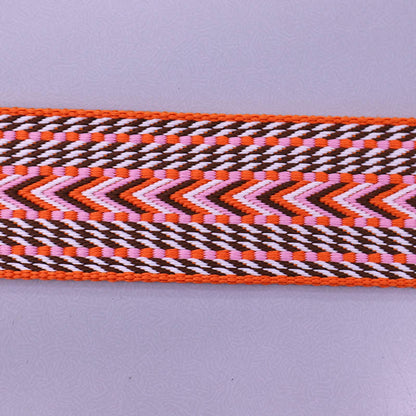 100% Polyester Pink and Orange Webbing