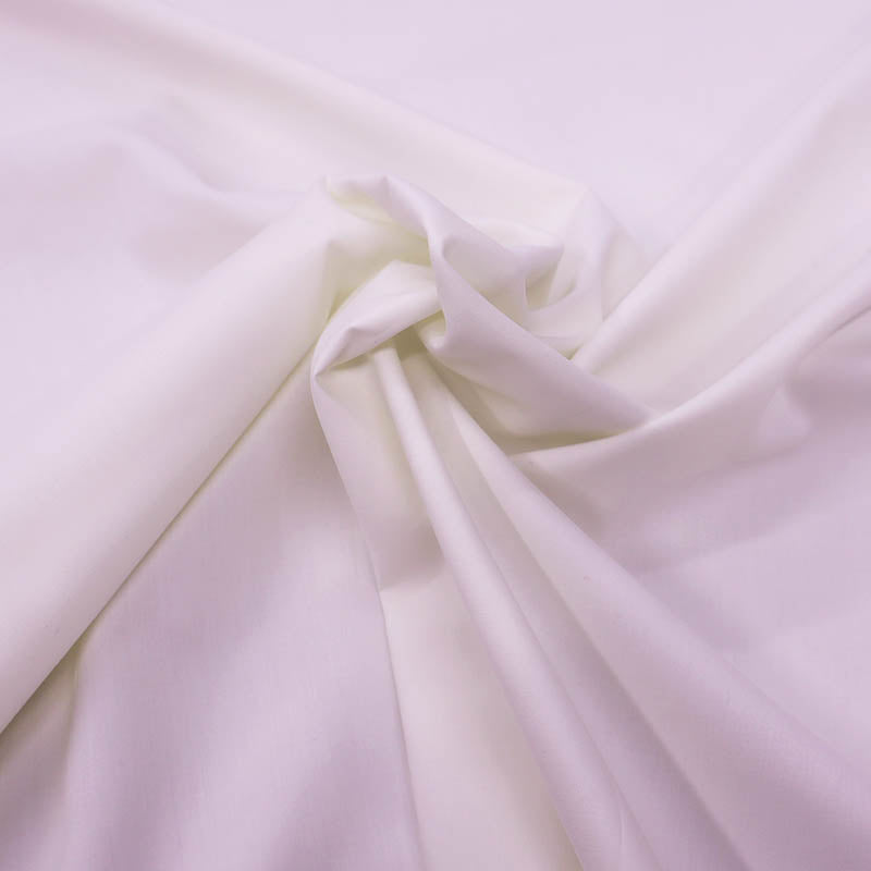 White 100% Cotton Lawn Fabric