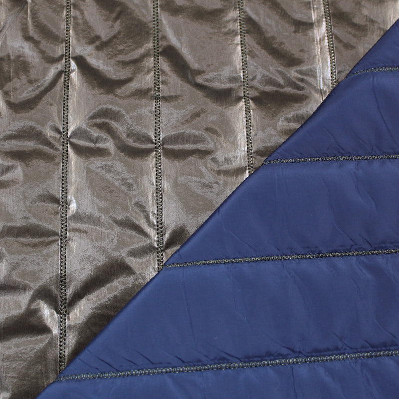 65CM REMNANT Ready Quilted Polyester Jacketing - Timmy - Bronze