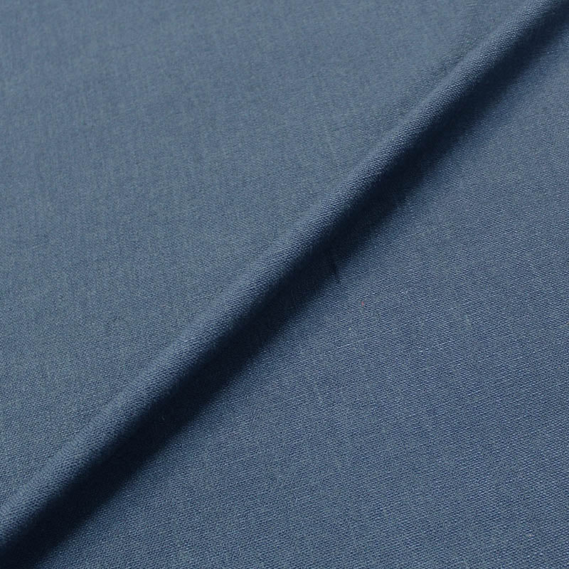 15% Cotton 85% Polyester Navy Blue Plain Furnishing and Upholstery Fabric