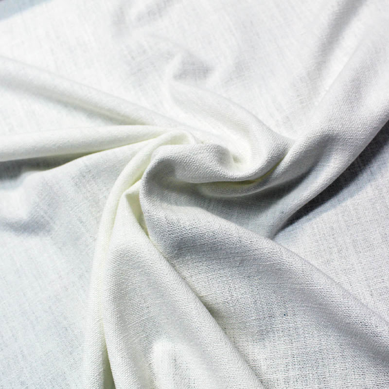 15% Cotton 85% Polyester Plain White Furnishing & Upholstery Fabric