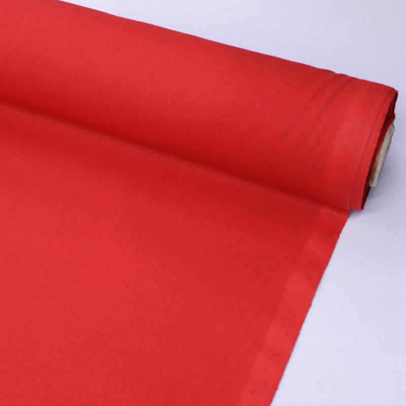 100% Cotton Plain Red Cotton Fabric