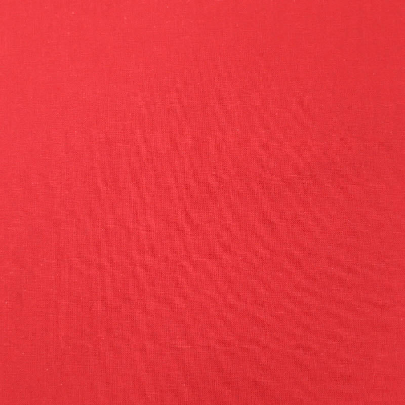 100% Cotton Plain Red Cotton Fabric