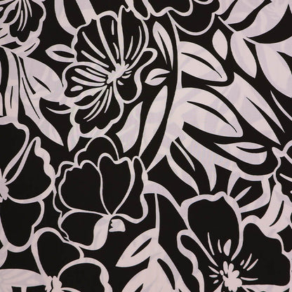 Viscose - Hawaiian Garland - Black