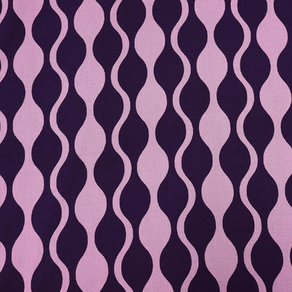 Viscose - Lilac and Aubergine - Wobbles