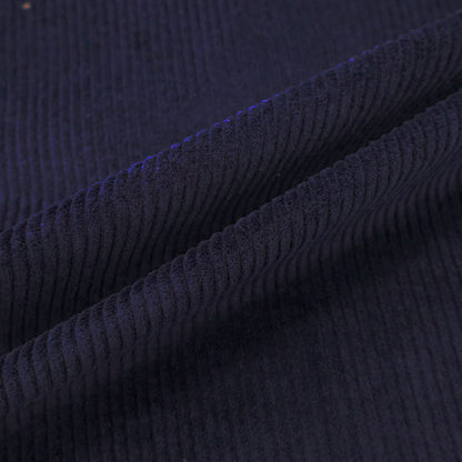 97% Cotton 3% Elastane Navy Blue Pre-washed Stretch Corduroy Fabric