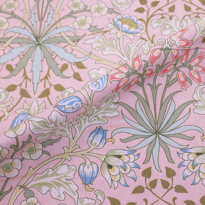 100% cotton pale pink William Morris Fabric - Hyacinth