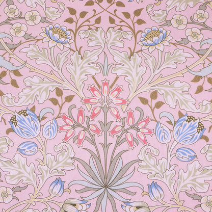 100% cotton pale pink William Morris Fabric - Hyacinth