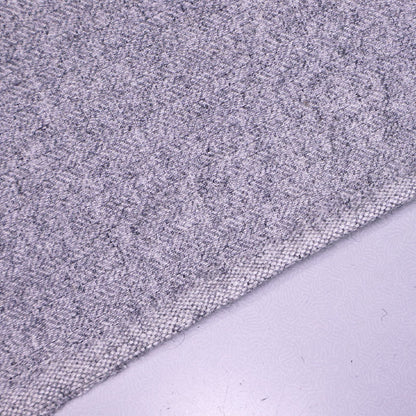 Wool and Polyester Mix - Herringbone - Pale Grey