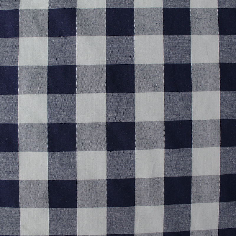 Dressmaking Bold Gingham - Navy Blue