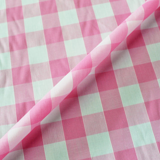 Dressmaking Bold Gingham - Sugar Pink