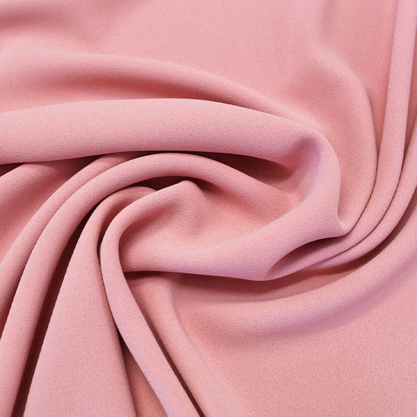 Rose Pink Triple Crepe Dressmaking Fabric