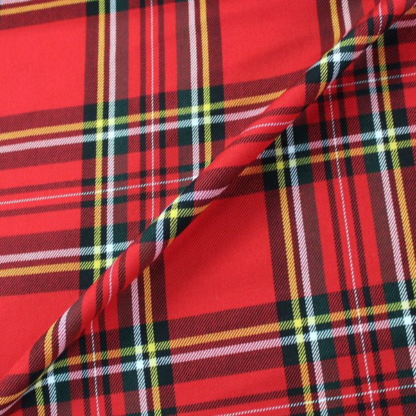 RED TARTAN＆YELLOW／46cm ✕ 46cm／PLAID／ORB - extensobr.com.br