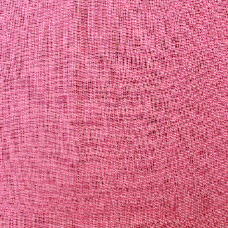 Sorbet Pink Washed Linen Fabric