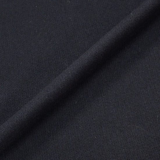 Dressmaking Navy Blue Rib Wool Fabric | Fabrics Galore London
