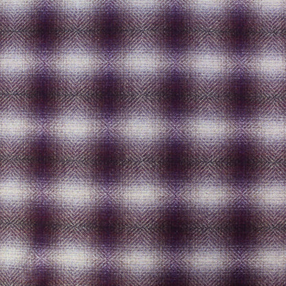 Home Furnishing Wool from Abraham Moon - Deep Purple Shadow Check - Fraser