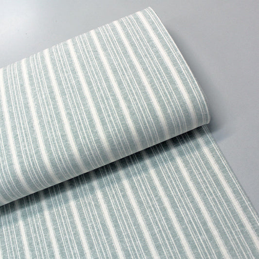 Linen and cotton blend duck egg blue dressmaking fabric