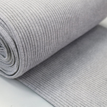 Dove Grey Chunky Ribbing Fabric  Chunky Circular Ribbing – Fabrics Galore