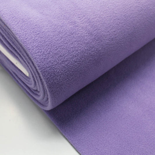 purple fleece fabric anti pill spun polyester