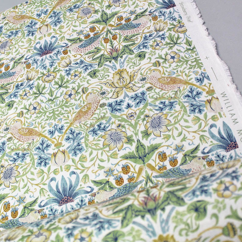 William Morris Strawberry Thief Fabric | Apple and Blush – Fabrics Galore