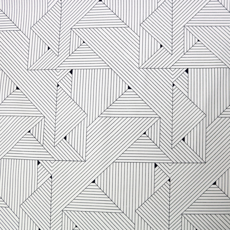 Geometric Grids Home Furnishing Fabric - White – Fabrics Galore