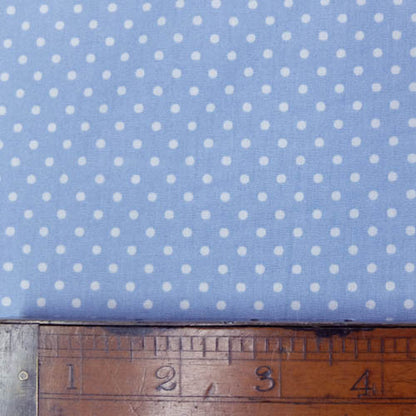 Polka Dot Cotton- Pale Blue